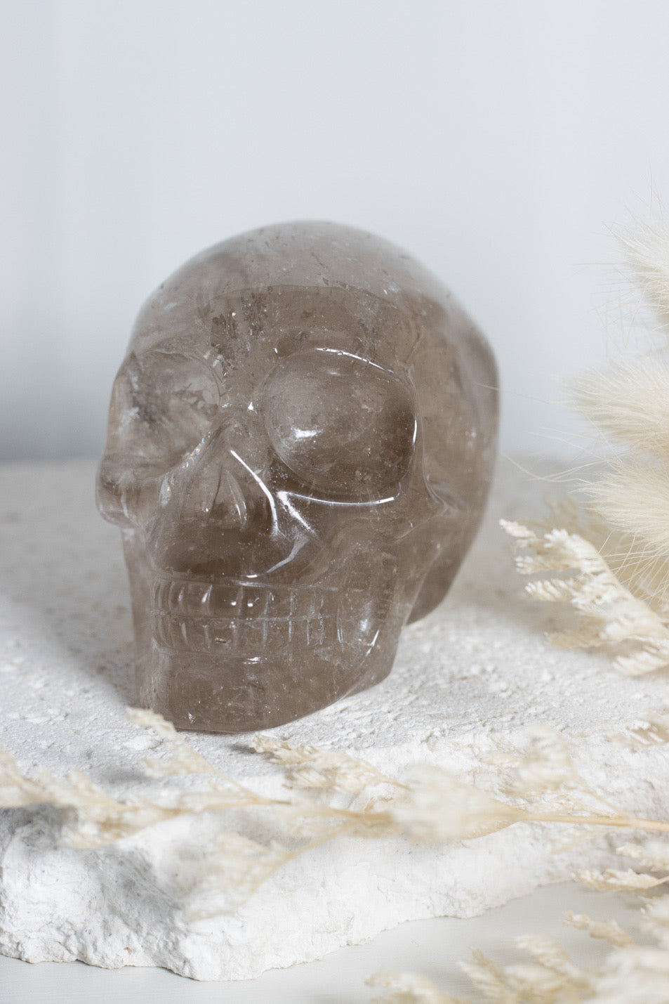 Smokey Quartz Skull