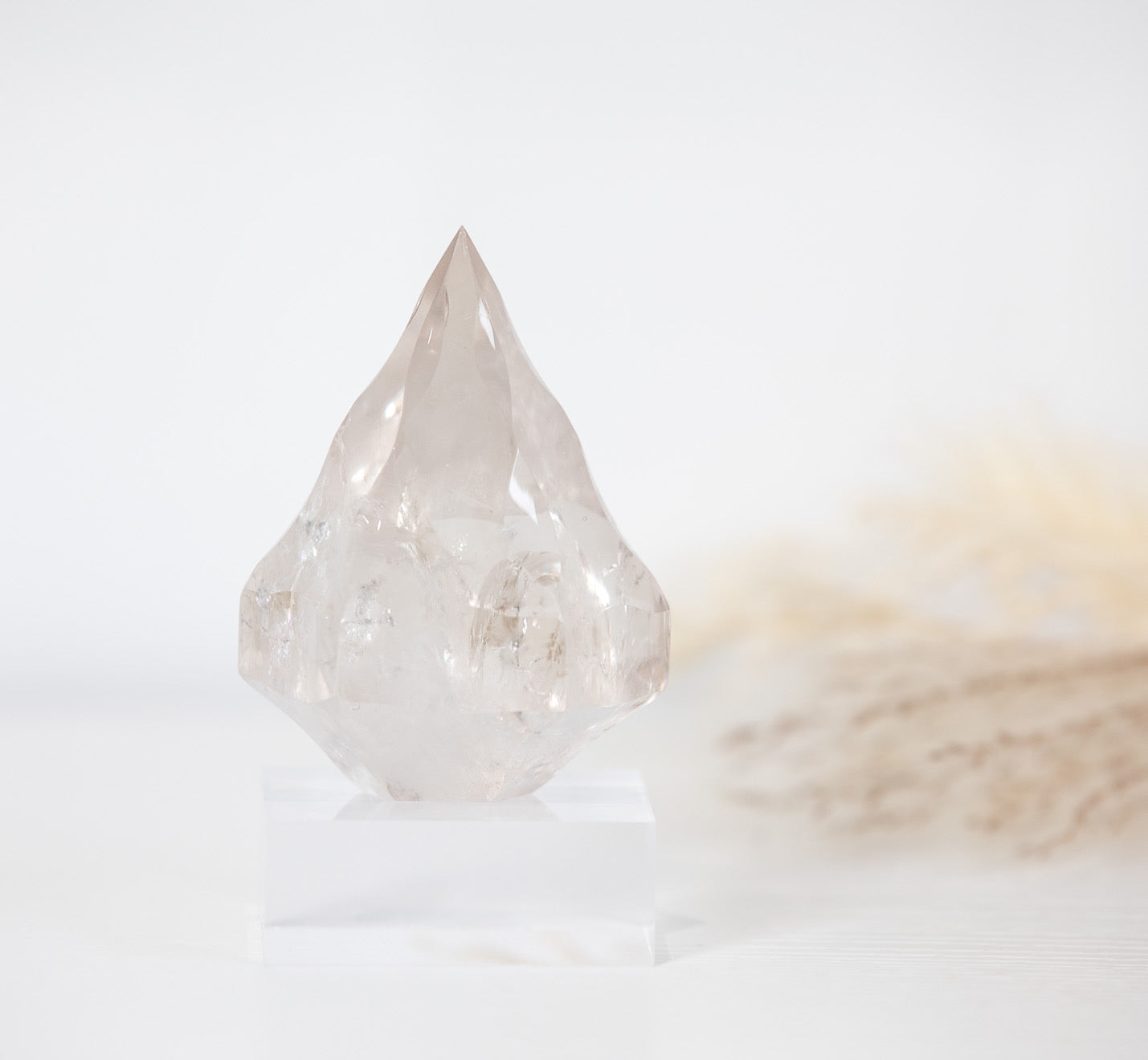 Light Smokey Quartz Faceted Diamond