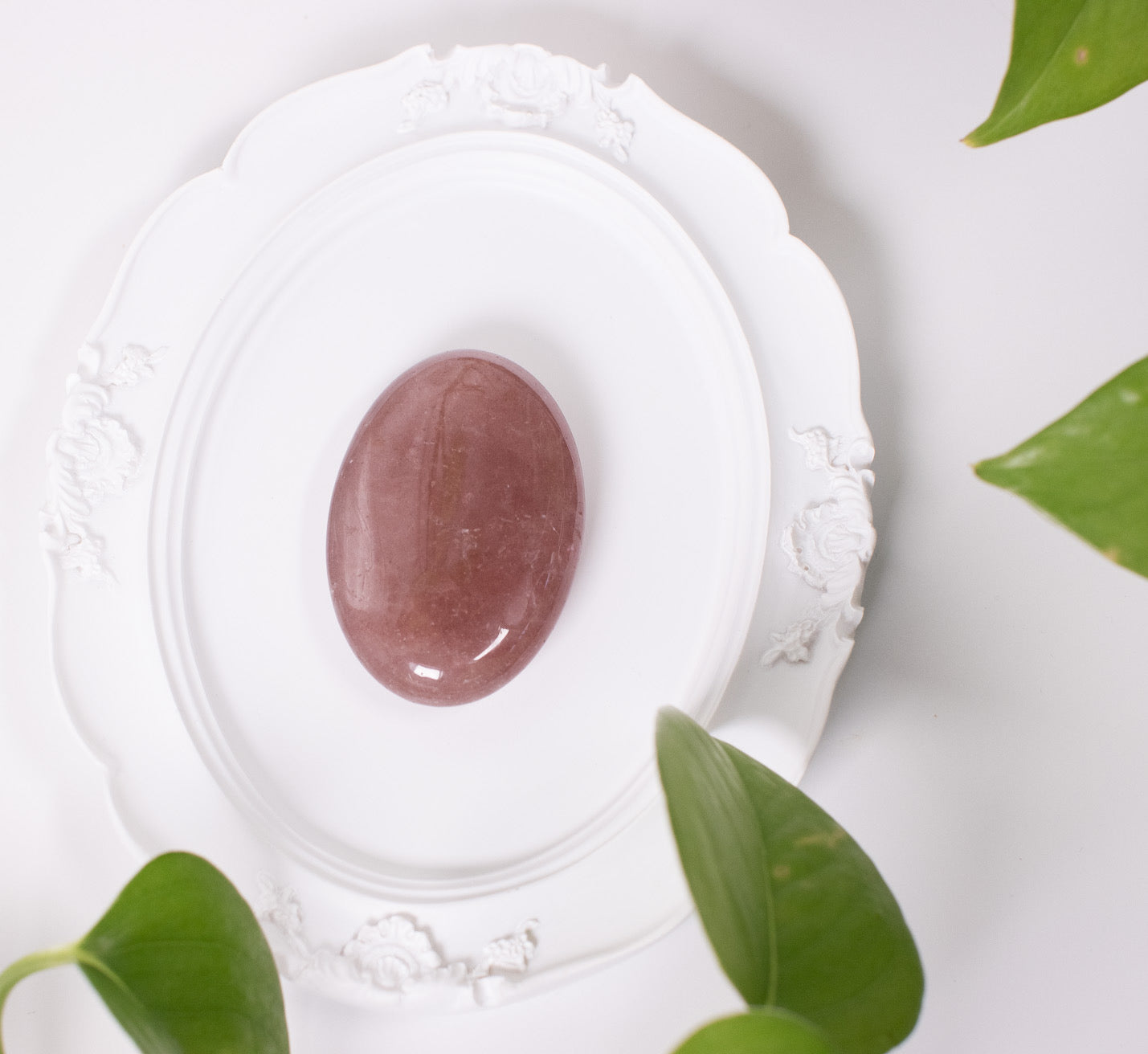 Strawberry Quartz Palmstone