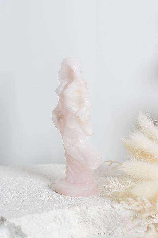 Rose Quartz Hooded Goddess