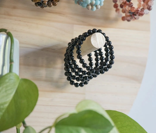 8mm Black Obsidian Bracelet