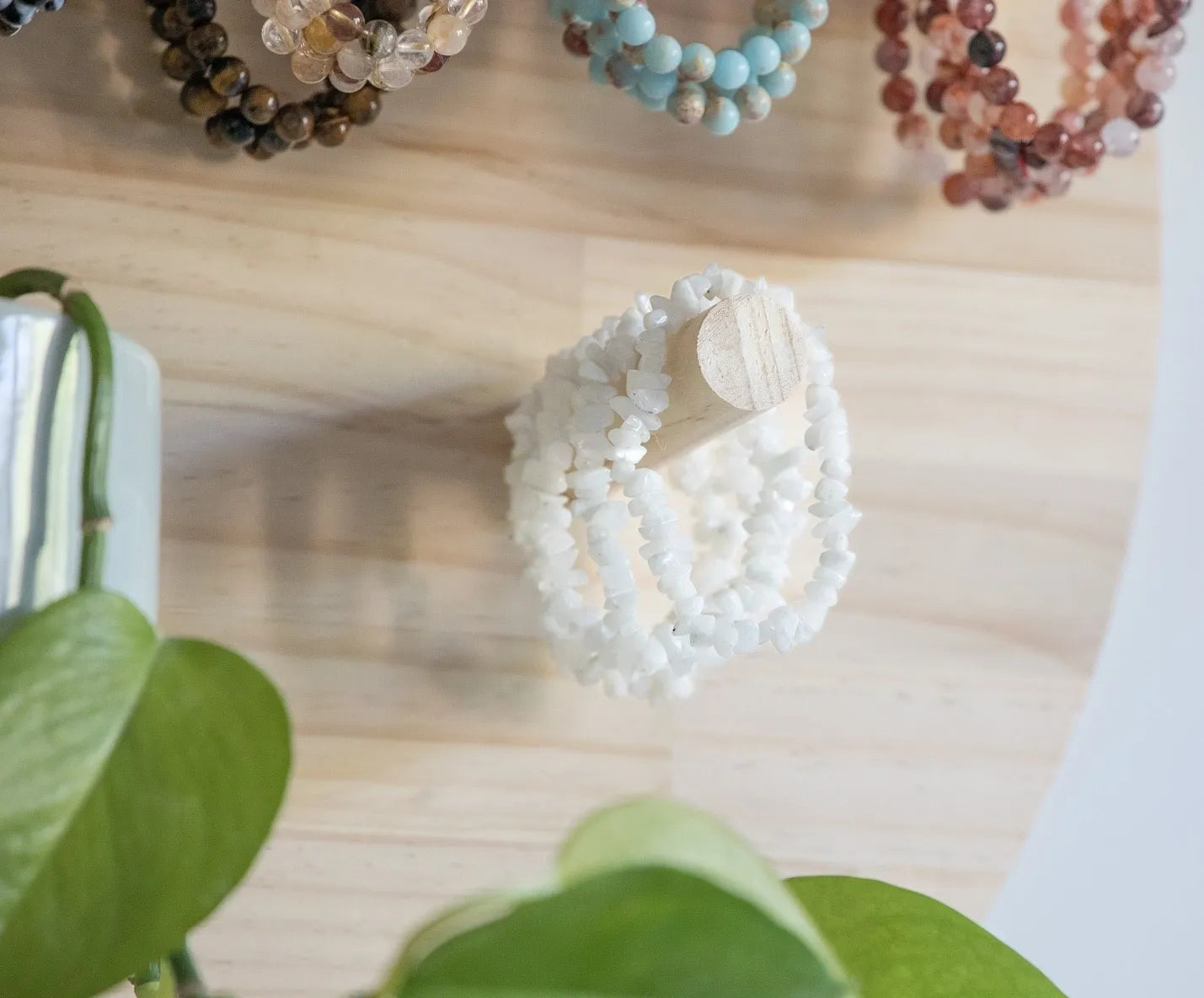Moonstone Chip Bracelet