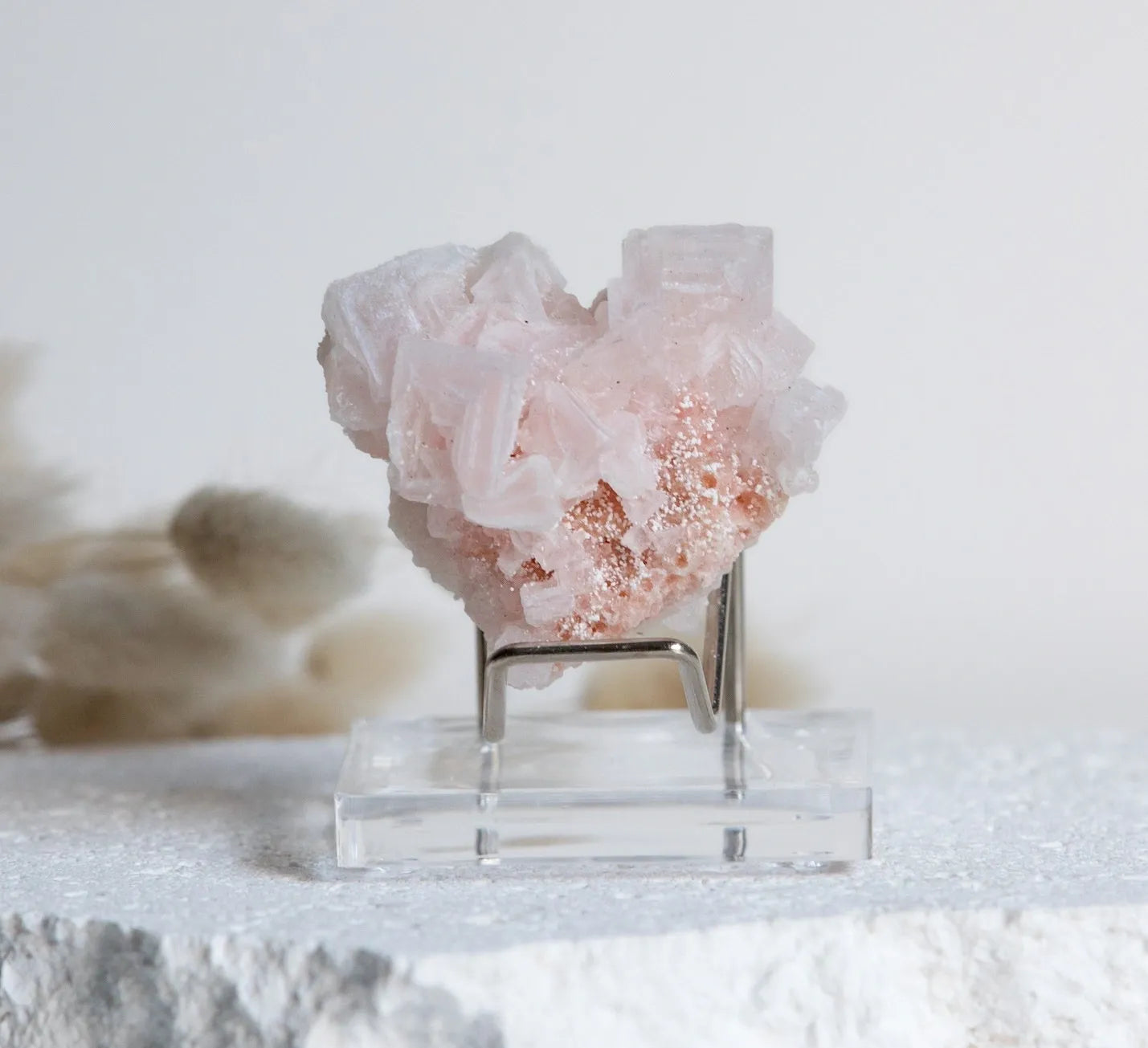 Pink Halite Specimen (heart shape)