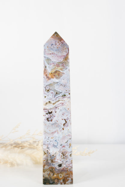 Incredibly beautiful Pink Ocean Jasper Statement