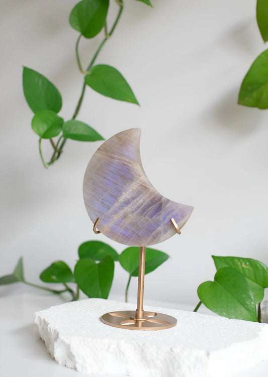 Stunning Moonstone Moon - Free Stand