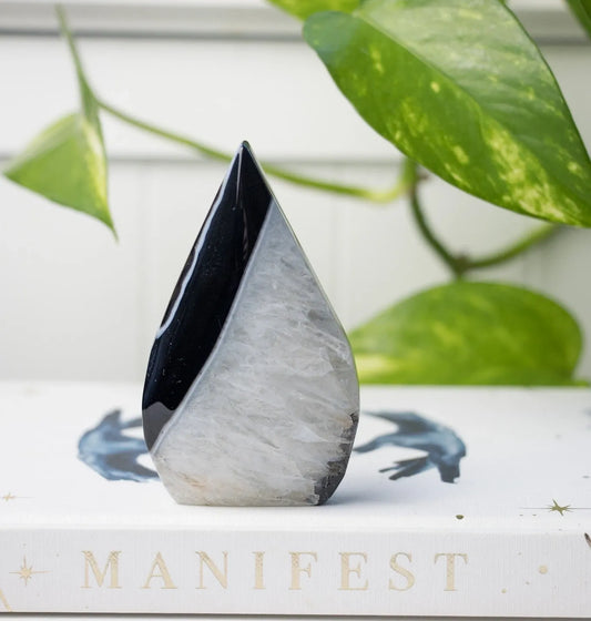 Black Banded Agate Flame