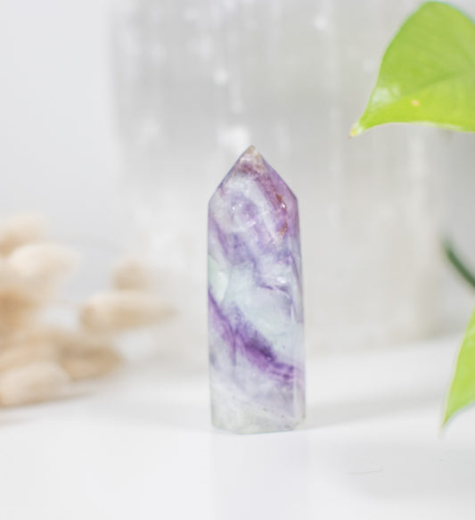 Stunning Rainbow Fluorite Tower