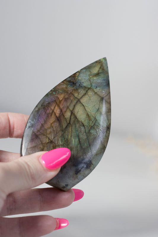 High Flash Labradorite Flame- perfectly imperfect