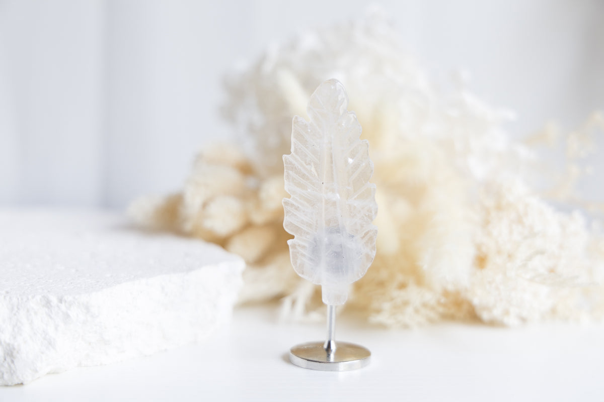 Clear Quartz Feather