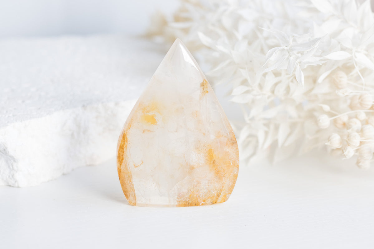 Golden Healer Quartz Flame