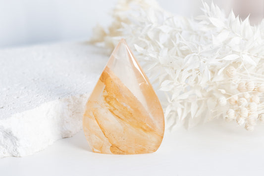 Golden Healer Quartz Flame