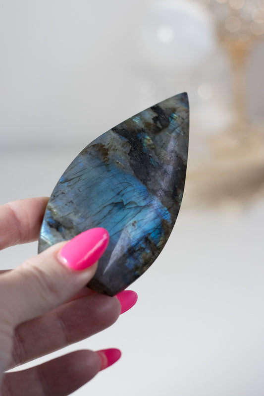 High Flash Labradorite Flame- perfectly imperfect