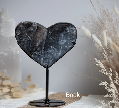 Statement Piece! Druzy Sphalerite Heart