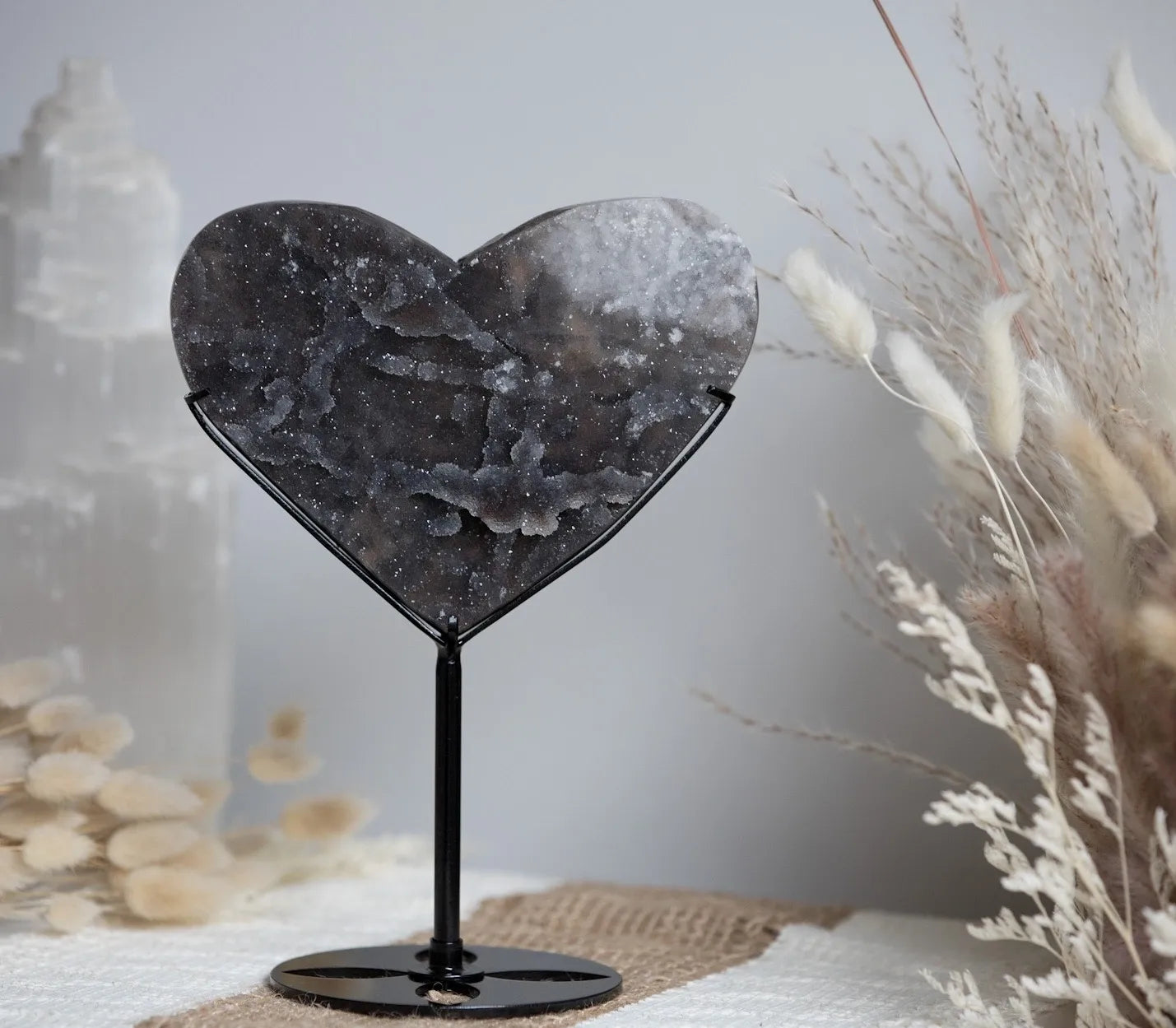 Statement Piece! Druzy Sphalerite Heart