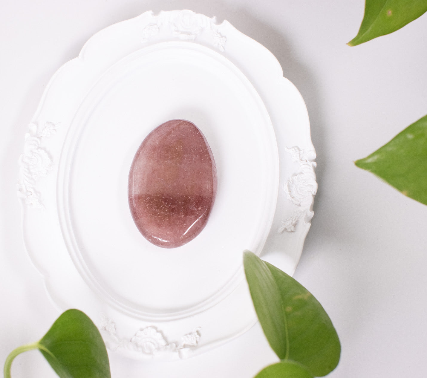 Strawberry Quartz Palmstone