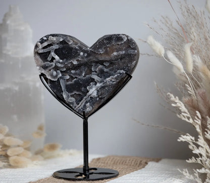 Statement Piece! Druzy Sphalerite Heart