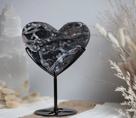 Statement Piece! Druzy Sphalerite Heart