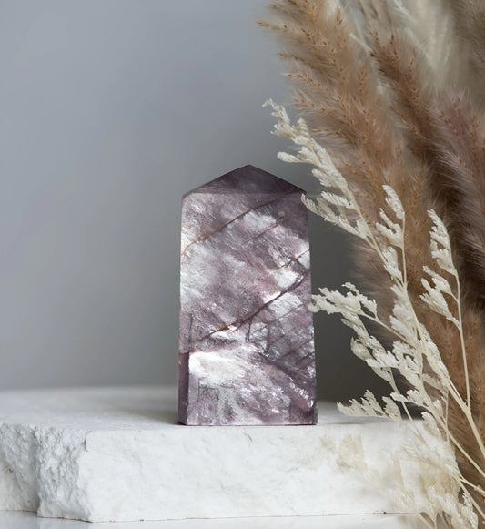 Gemmy Lepidolite tower