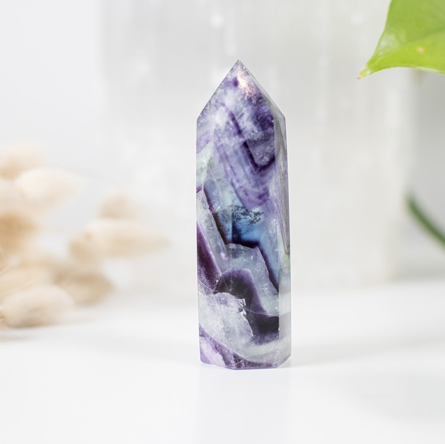 Stunning Rainbow Fluorite Tower