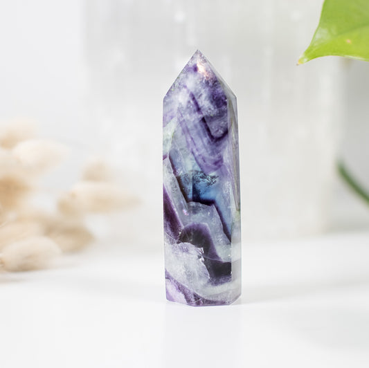 Stunning Rainbow Fluorite Tower